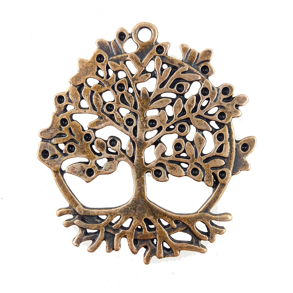 Copper-Plated Pewter Pendant: Tree of Life