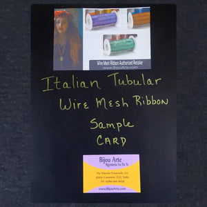 Designer Wire Mesh Ribbon Color-Sample Card