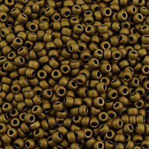 Miyuki Seed Bead 8/0: Metallic Matte Dark Bronze (10 Grams)