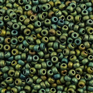Miyuki Seed Bead 8/0: Metallic Matte Iris Patina (10 Grams)
