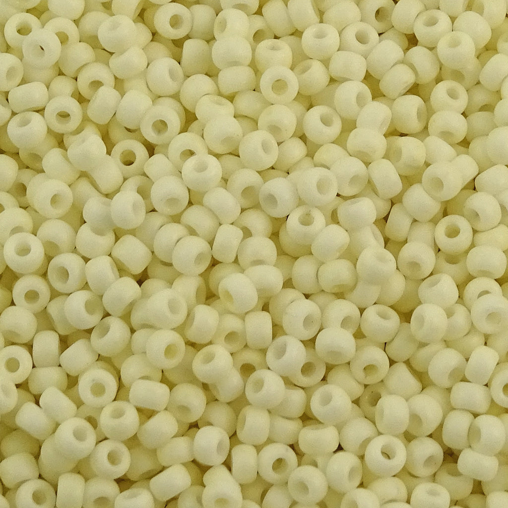 Miyuki Seed Bead 8/0: Matte Opaque Cream (10 Grams)