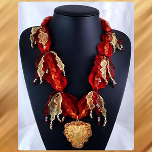 Renaissance Dream: Braided Necklace with Egyptian Pendant