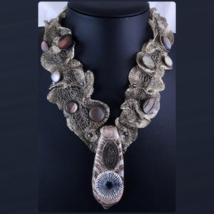 Sacre' Boheme: Mesh Ribbon Necklace