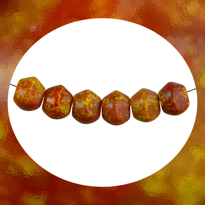 Italian Resin Beads: Set Of 6