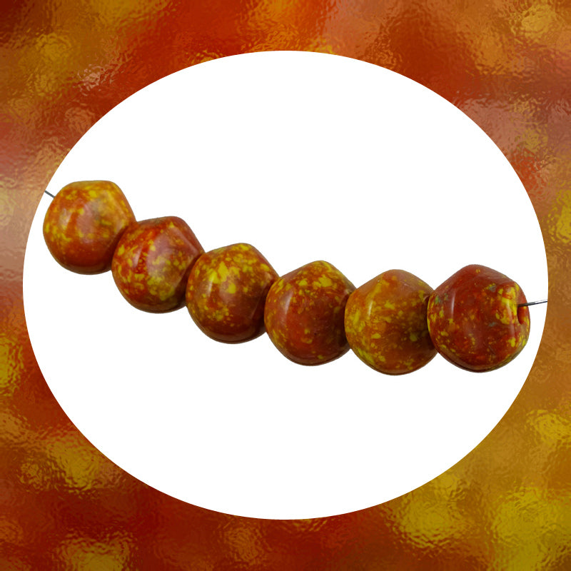 Italian Resin Beads: Set Of 6