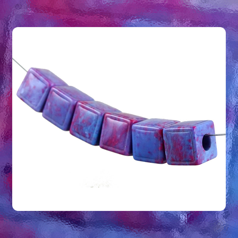 Italian Resin Beads: Set Of 6