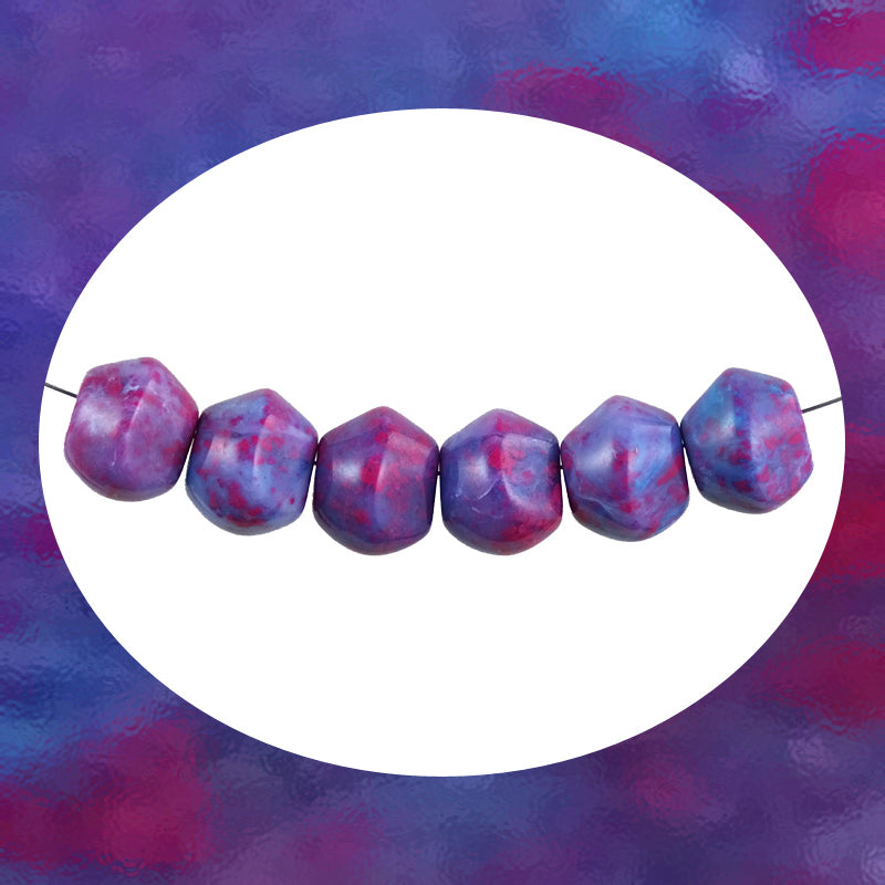 Italian Resin Beads: Set Of 6