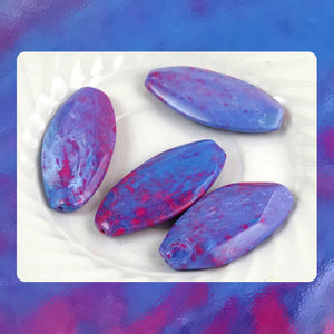 Italian Resin Beads: Set Of 4