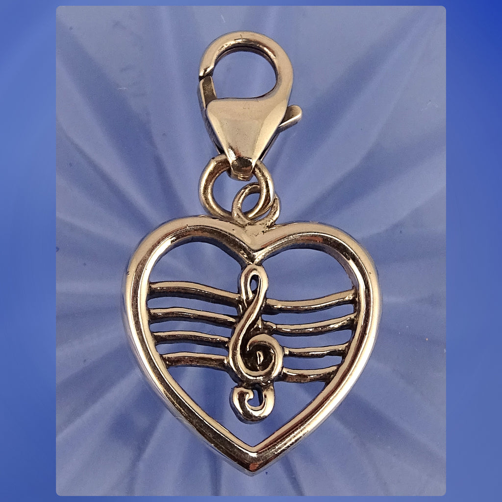 Sterling Silver Charm: Treble Clef