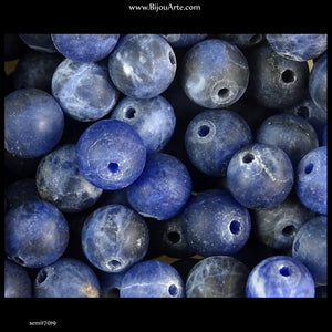 Semi-Precious Stones: Matte Sodalite (Pack of 10)