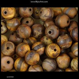 Semi-Precious Stones: Tibetan Agate (Pack of 10)