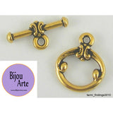 Gold-Plated Pewter Toggle Clasp (Lead Free)
