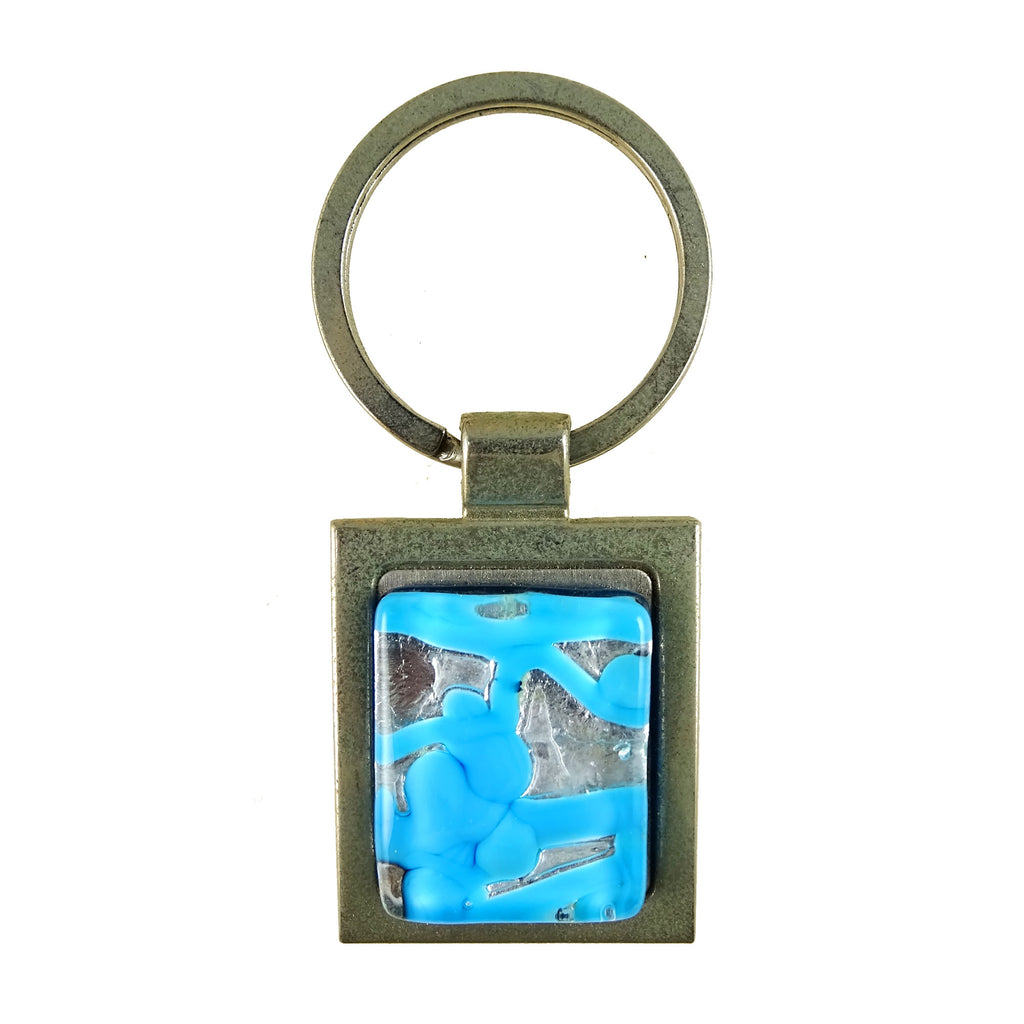 Venetian Key Ring w/ Glass Pendant: Handmade In Murano