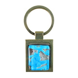 Venetian Key Ring w/ Glass Pendant: Handmade In Murano